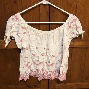 white off the shoulder top